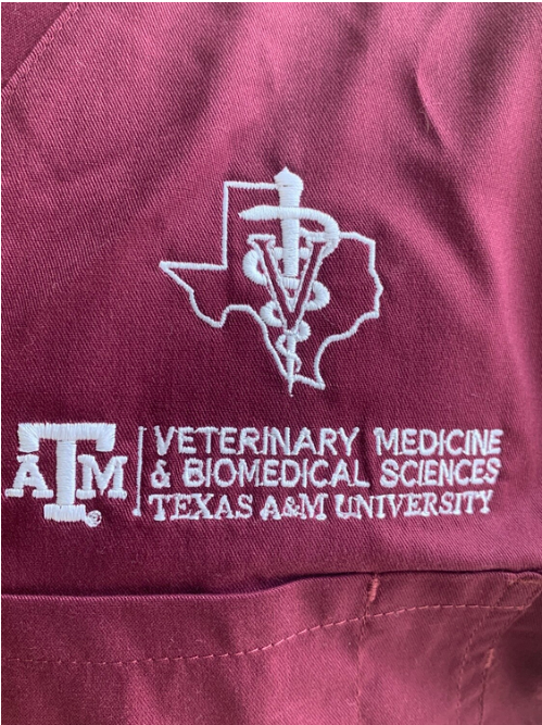 Veterinary Medicine &amp; Biomedical Sciences Texas A&amp;M Unisex Scrub Top